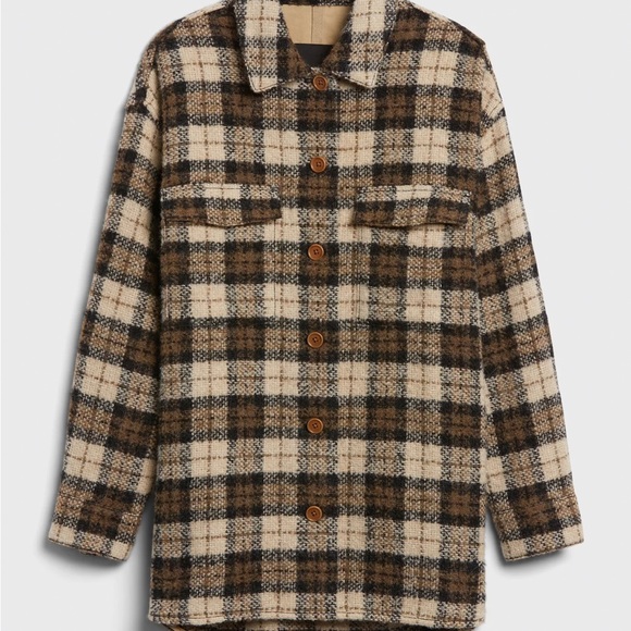 Banana republic wool shacket - Picture 2 of 5